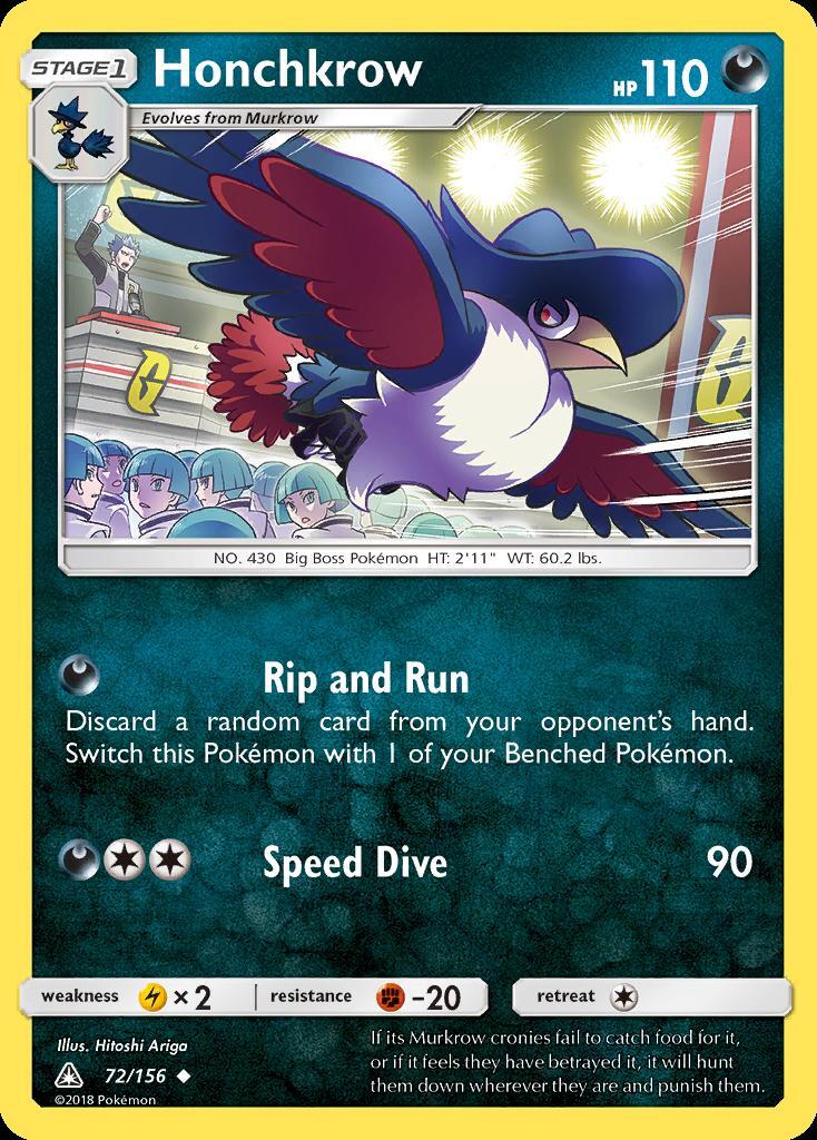 Pokemon Honchkrow (72/189) Ultra Prism LP