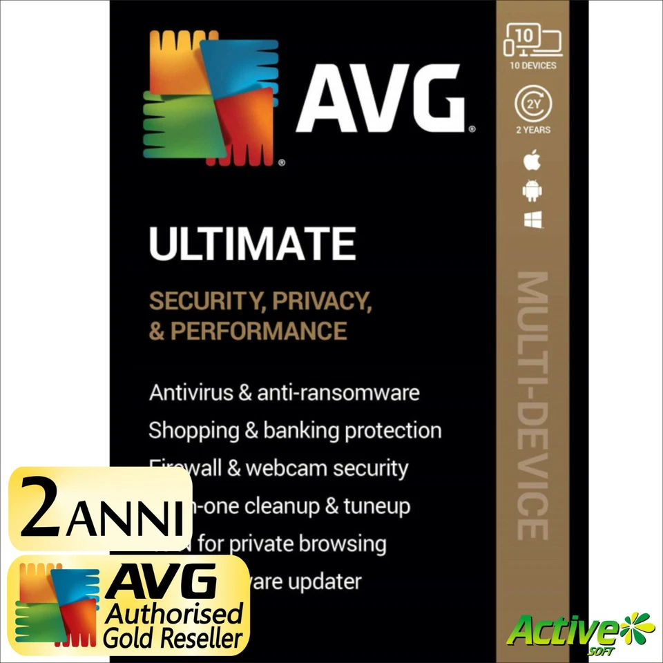 AVG ULTIMATE 2025 10 PC 2 anni | Internet Security, Tuneup, VPN, AntiTrack | ESD - Immagine 3 di 3
