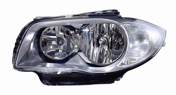 Bmw Serie 1 Projektor Ab 2004 E87/E82/E88 Links H7+H7 Grauer Reflektor-image