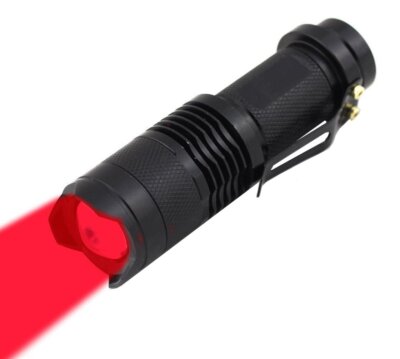 High Power 1 Mode Red LED Flashlight Single Mode Red Flashlight Red Light