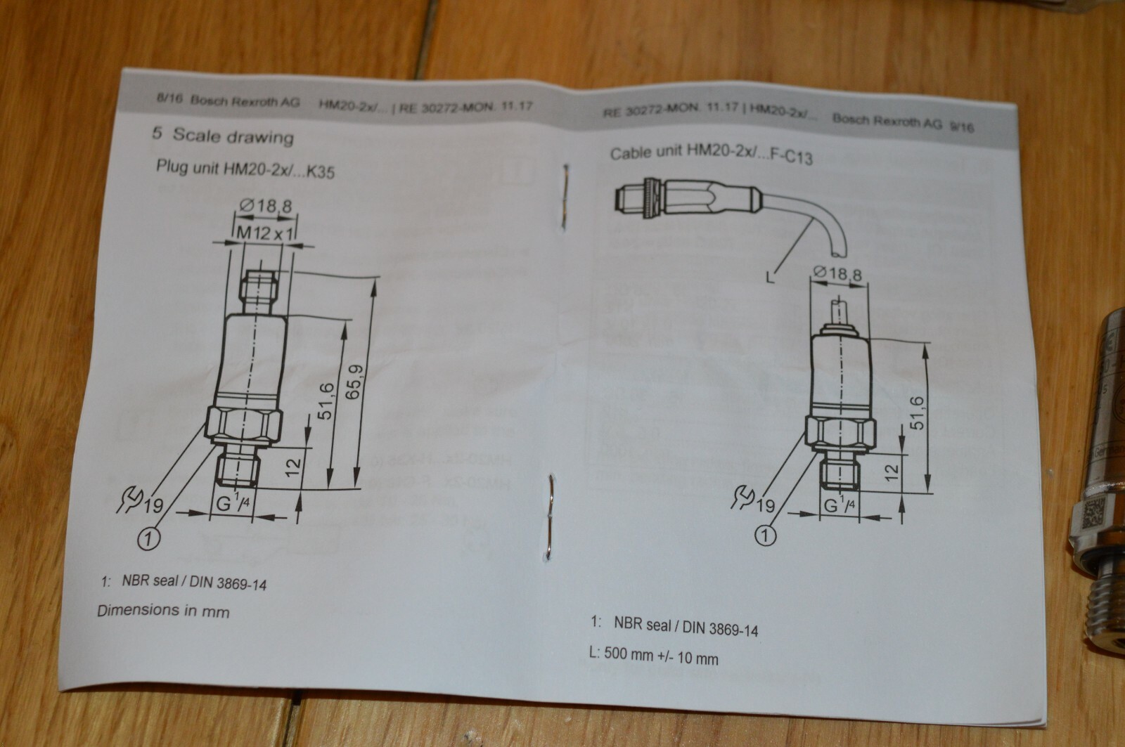 REXROTH HM2020/630HK35 R901342027 Pressure transducer NEW eBay