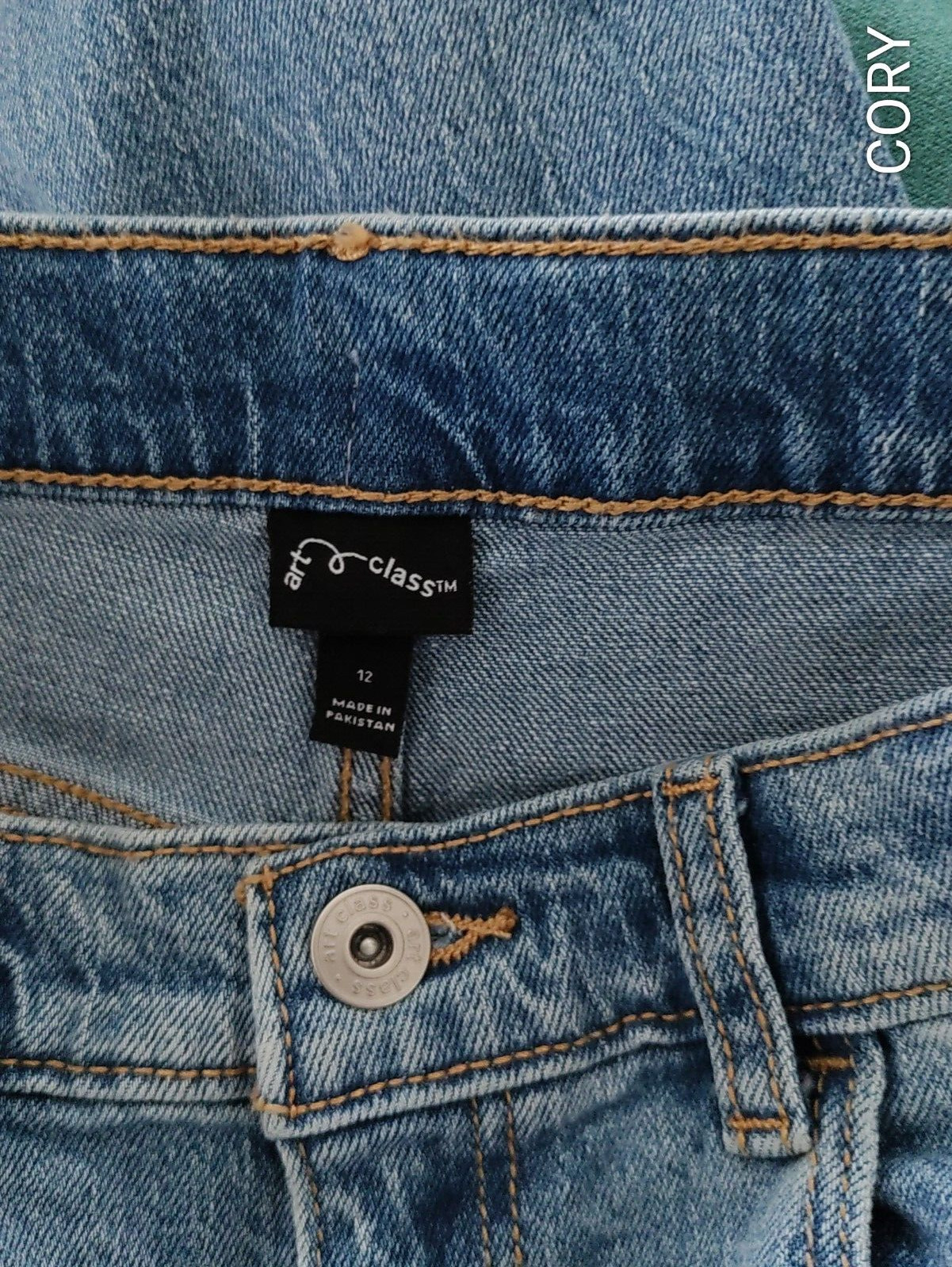 NEW GIRLS Art Class Girlfriend DISTRESSED JEANS PANTS Size 12 Adjustable Waist