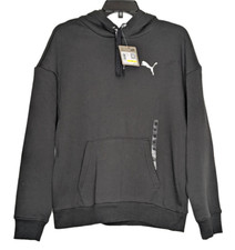 Puma Women's Pullover Hoodie Sweatshirt Sweater Size Medium Black Kangaroo Pouch