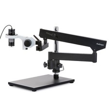 AmScope 10X-280X 8.3MP Handheld USB LED Microscope  Articulating Arm Base Plate