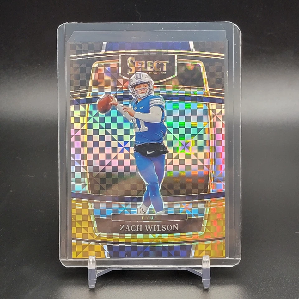 2022 Select Draft ZACH WILSON #41 CONCOURSE Level BLACK & GOLD SQUARES SSP #/100 - Image 2 of 4