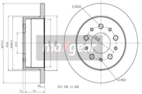 2X Maxgear 19-0993 Bremsscheibe FüR CitroËN Passend FüR Fiat Peugeot