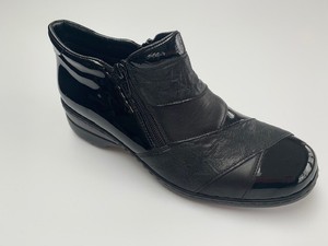 rieker black patent shoes