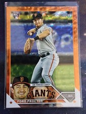 2023 Topps Series 2 Ford Proctor RC Rookie Orange Ice Foil 174/299 Giants