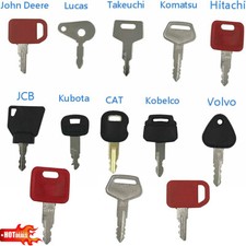 10 Keys Ignition Key Digger Plant Dumper Dozer Rolle Fit Agricultural Machinery