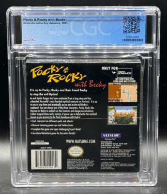 Pocky and Rocky with Becky Nintendo Game Boy Advance Sealed New