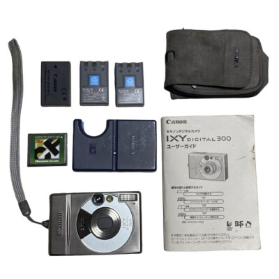 デジタルカメラ Canon IXY Digital Camera 3000 IS Silver Canon digital camera ixy digital300 Lithium ion battery SILVER
