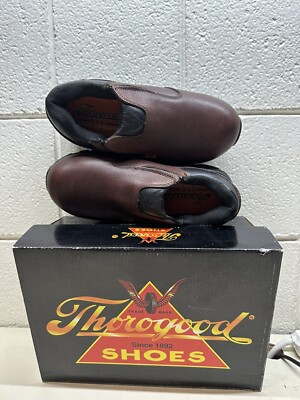 THOROGOOD SHOES 804-4320 Loafer Shoe W Slip On Brown,Composite