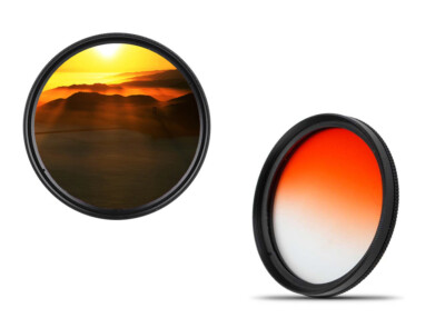 dHD DIGITAL Marken 72mm Farbverlaufsfilter orange Farbfilter Graduated 72 mm 