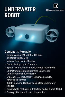 Compact DIY Underwater ROV   Real-Time Video & Smooth Navigation