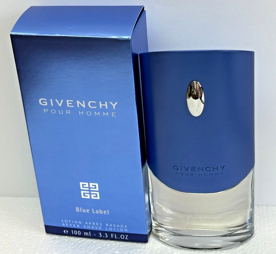 Loción para después del afeitado Givenchy Pour Homme etiqueta azul 3,3 oz DE COLECCIÓN Foto 4 de 4