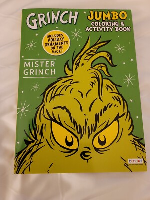 New Mister Grinch Christmas Coloring Book GR1