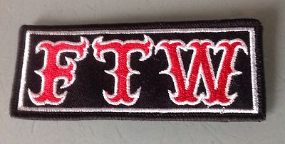FTW! F@@k The World Patch Rocker Outlaw Biker 1% MCC Motorrad Dilligaf Badge
