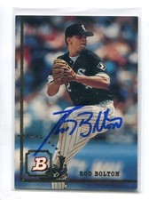 1994 Bowman Rod Bolton #18 HAND SIGNED AUTO AUTOGRAPH HA RETROGRAPH BUYBACK