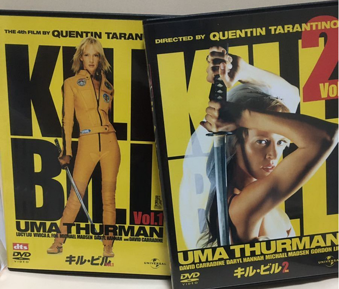 KILL BILL Vol 1 and Vol 2 DVD from JAPAN Uma Thurman Quentin