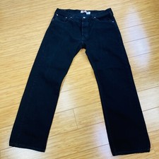 Vintage Levi's 501 Men's 38 x 32 Button Fly Jeans 90's Black Stonewash