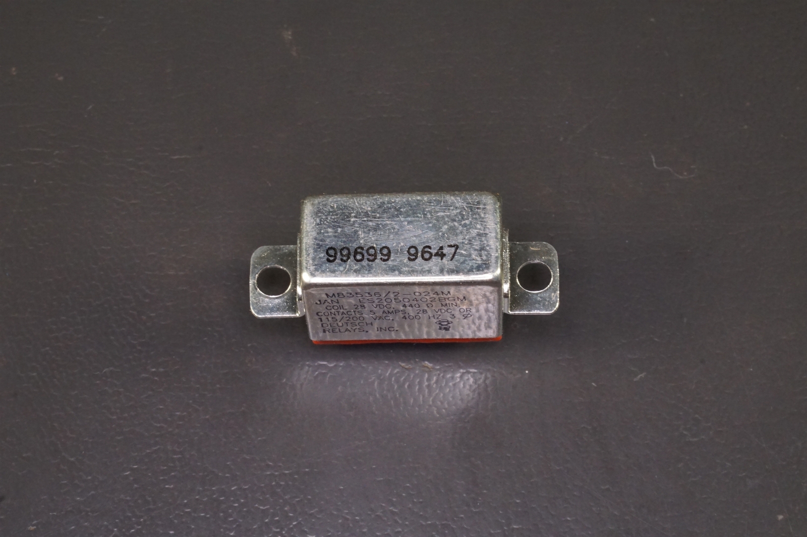 ES2050402BGM Deutsch Relay DPDT 28VDC 115/200VAC 3Ph 5A 400Hz M83536/2
