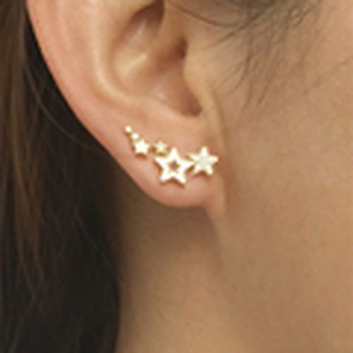 Women Stars Constellation Earring Zircon Stud Earrings Pearls Ear