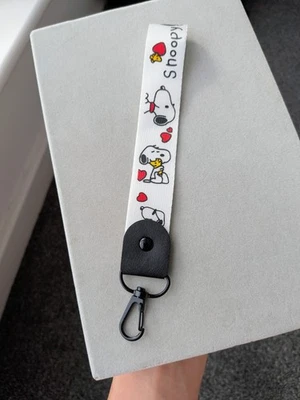 SPOONY ​Snoopy & Woodstock Peanuts Cute Hand Wrist Strap Lanyard - ID Badge Key Holder