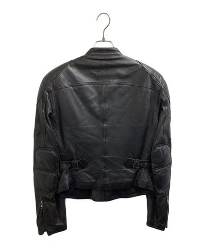 Harley-Davidson Sheepskin Leather Motorcycle Jacket Made in Japan Size 40 Black image 2