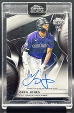 2025 Topps Chrome Black #CBA-GJ Greg Jones Auto RC Rookie Colorado Rockies