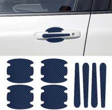8PCS Car Door Handle Scratch Protector, Paint Guard Cover, Bowl St Color: Blue