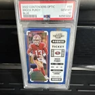 Panini 2022 Contenders Optic Brock Purdy Rookie Ticket Blue Prizm /99 #68 PSA 10