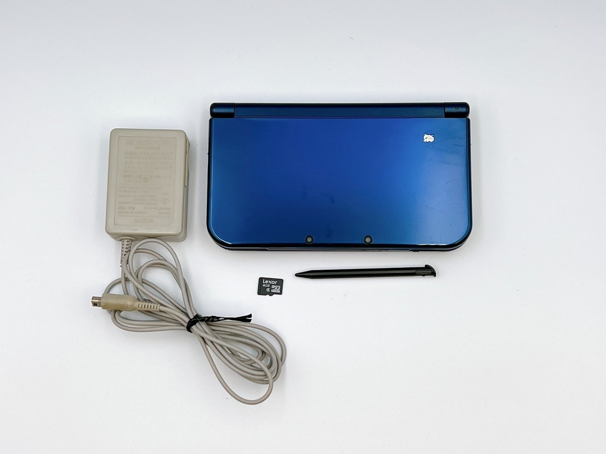 Nintendo New 3DS XL LL Console metallic blue Japan SD Tested {Fast Nintendo New 3DS XL LL Console metallic blue Japan SD Tested {Fast