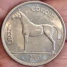 Ireland 1959 Half Crown Superb Gem BU Full luster/Strike Low Mintage LA