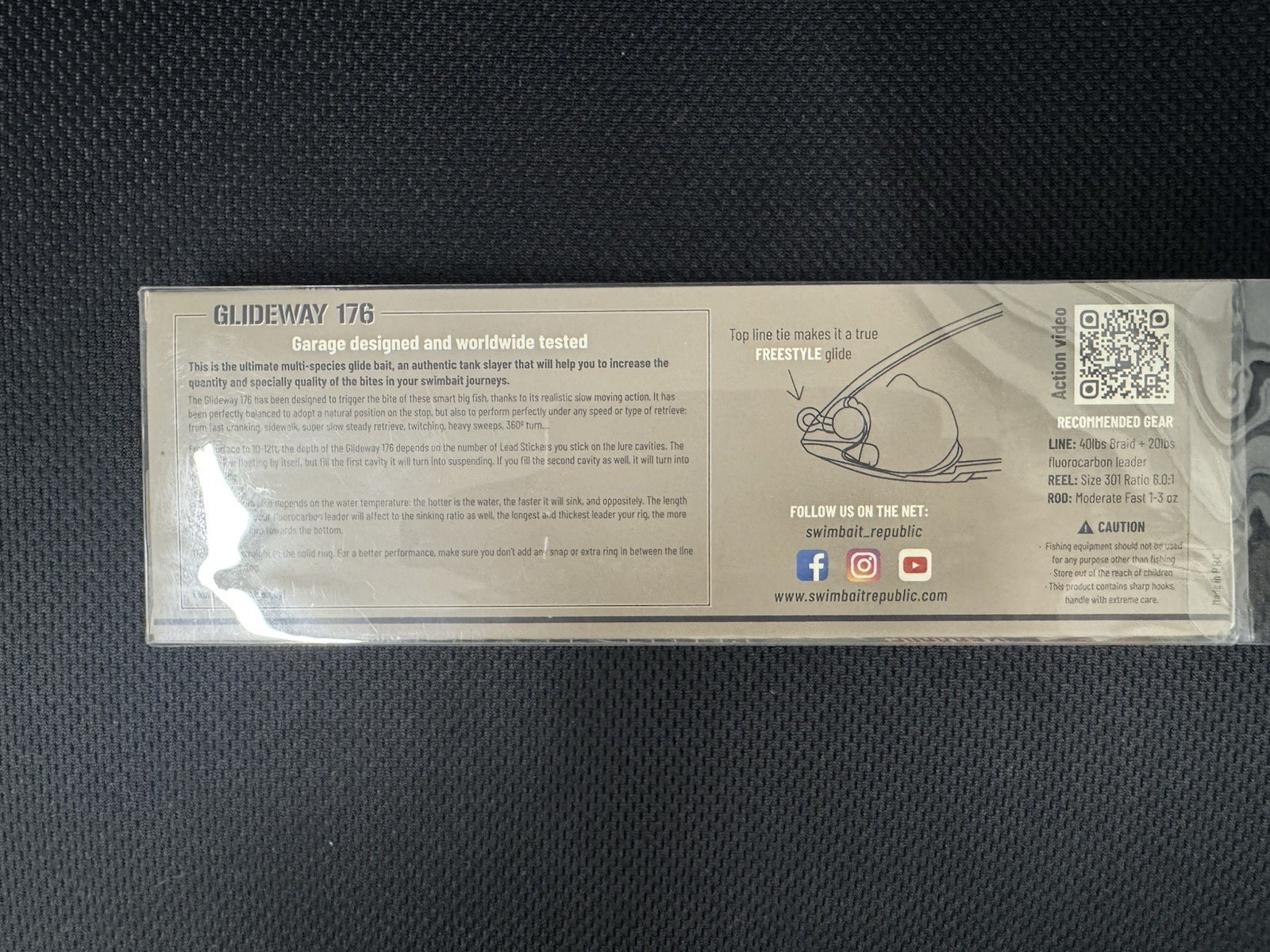 Glideway 176 Swimbait #25 BL8NKT OG X SWIMBAIT REPUBLIC (NEW) - Image 4