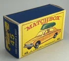 Matchbox Lesney Original BOX ONLY No. 45 Ford Corsair & Boat 1965 Free Shipping