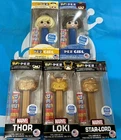 Funko Pez Marvel Gold 3 Pack Thor Loki StarLord 3200 pcs Pez Girl 2000 pcs