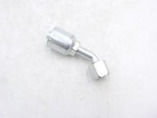 Parker 1J743-8-8 43 Series Crimp Fitting 1/2" Hose x 1/2" female Flat Face 45°