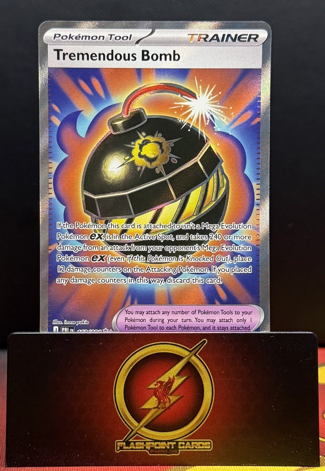 Tremendous Bomb - 113/084 - Me05: Pitch Black - Ultra Rare - Mint/NM - English