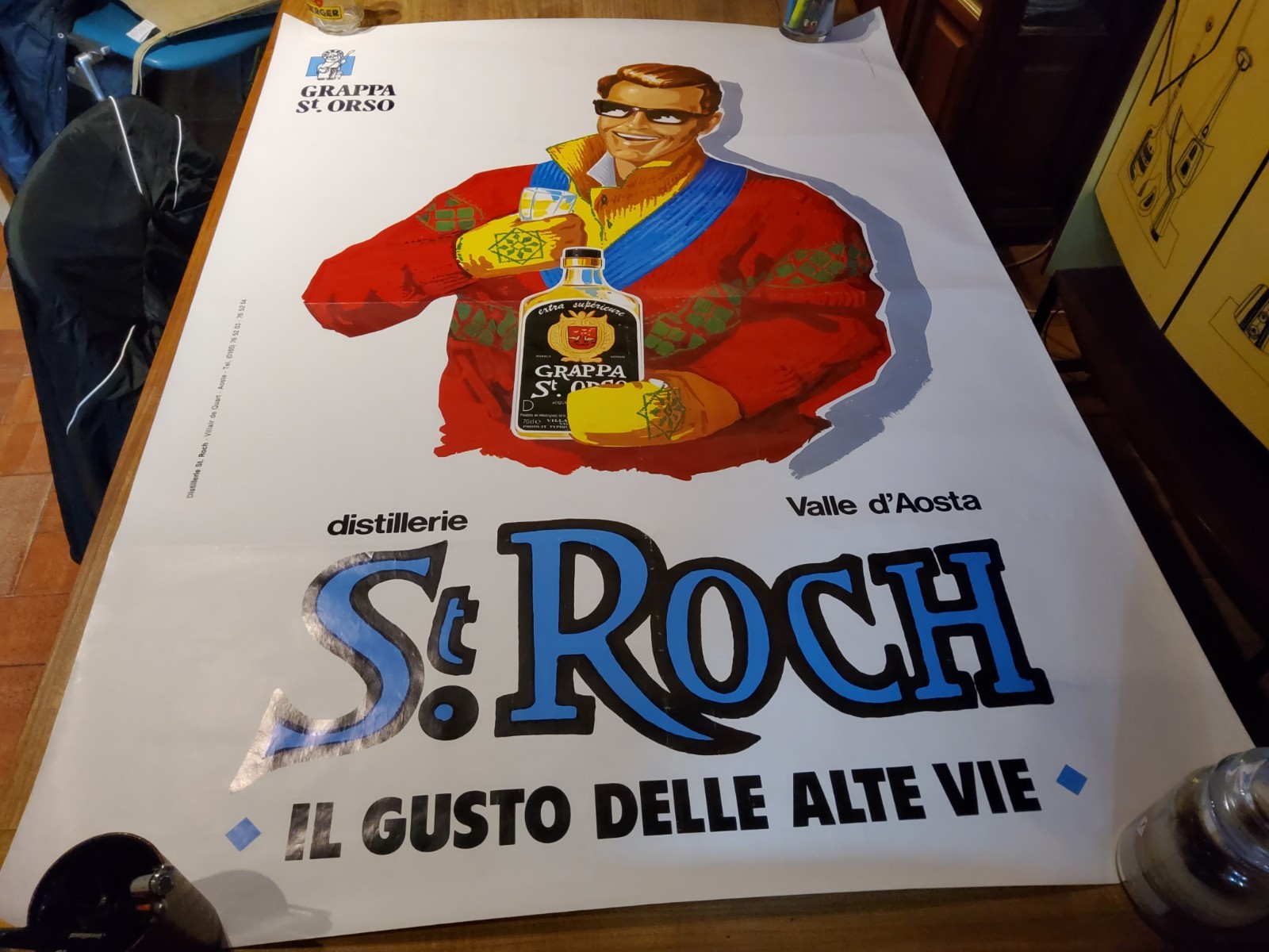 POSTER/AFFICHE/MANIFESTO VINTAGE grappa St.Roch