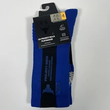 Under Armour UA Project Rock Playmaker Training Crew Socks Men’s Size 8-12 Blue