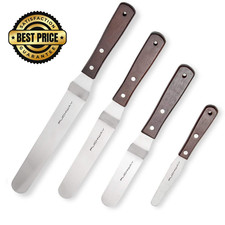 PUCKWAY Offset Cake Icing Spatula Set 4 inches, 6 8 10 inches