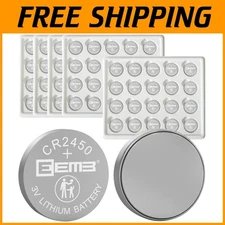 Long-Lasting 650mAh Lithium Batteries - 100 Pack, Leak-Proof