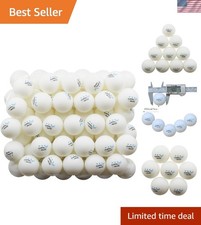 50 3-Star Table Tennis Balls for Training Competition - White