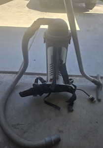 RIDGID Bagged Corded Canister/Backpack Vacuum w/ Hose, Wand & Attachments