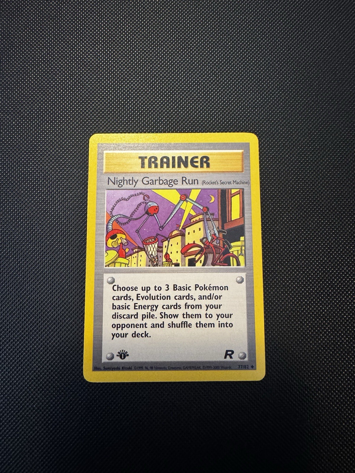Pokémon TCG Trainer Nightly Garbage Run 77/82 1st Edition Team Rocket Non Holo