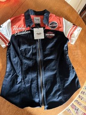 Harley-Davidson Genuine MotorClothes Classic Zip Front Shirt Jacket Women&rsquo;s M
