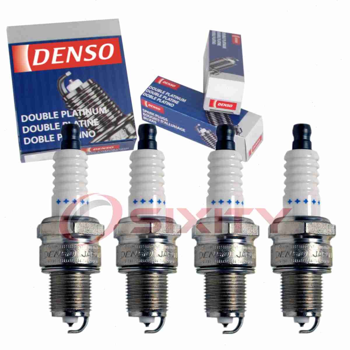 4 pc Denso Platinum Long Life Spark Plugs for 1988-1989 Yugo GVX 1.3L L4 do