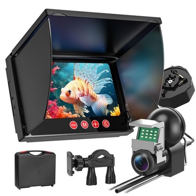 Underwater Fishing Camera,1080P Portable Fish Finder with 5'' Waterproof IPS Scre