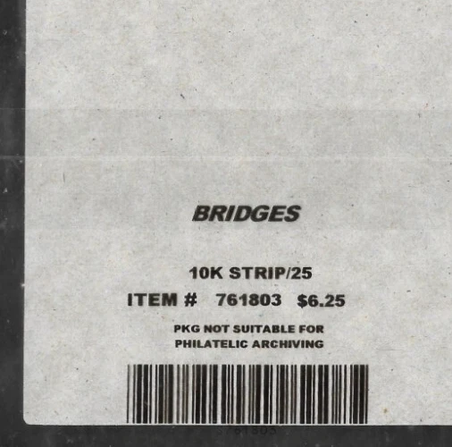 BRIDGES 2023 US #5808-5811 PN5 P111 COIL STRIP OF 5 PRESORT 1ST CLASS 25c STAMPS - Image 4 of 4
