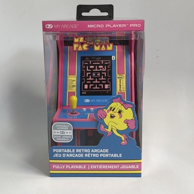 New My Arcade DGUNL-7009 MS. PAC-MAN Micro Player Pro Portable Retro Arcade Game